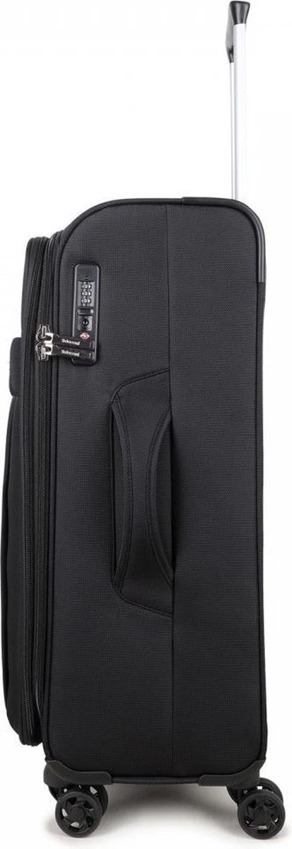 Decent D-Upright Large Koffer - 76 Cm Expandable - TSA Slot - Zwart 21 Decent D-Upright Large Koffer - 76 Cm Expandable - TSA Slot - Zwart - Afbeelding 19