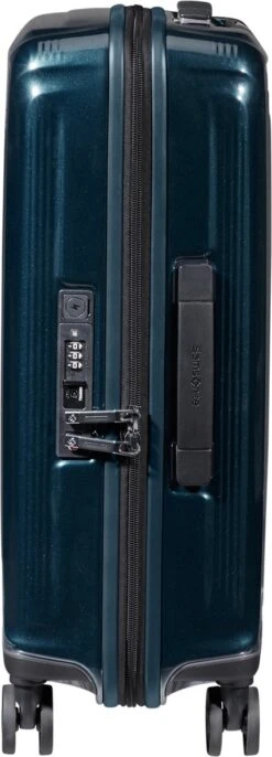 Samsonite Reiskoffer - Nuon Spinner 55/20 Exp (Handbagage) Metallic Dark Blue -Bagageopslag 432x1200