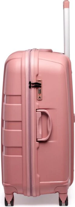 ©TROLLEYZ - Paris No.5 - Reiskoffer - 78cm Met TSA Slot - Dubbele Wielen - 360° Spinners - 100% Polypropyleen - Reiskoffer In Rose Blush 26 ©TROLLEYZ - Paris No.5 - Reiskoffer - 78cm Met TSA Slot - Dubbele Wielen - 360° Spinners - 100% Polypropyleen - Reiskoffer In Rose Blush -Bagageopslag 435x1200 5