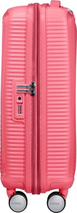 American Tourister Reiskoffer - Soundbox Spinner 55/20 Tsa Uitbreidbaar (Handbagage) Sun Kissed Coral -Bagageopslag 436x1200 2