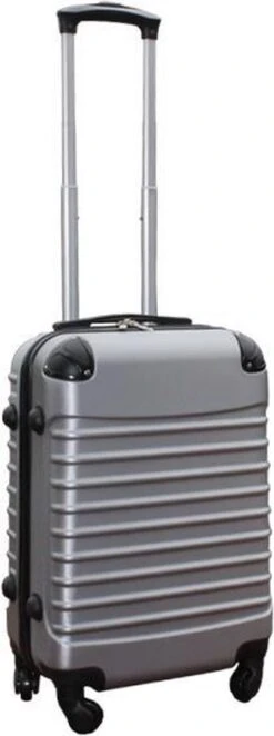 Travelerz Kofferset 3 Delig Met Wielen En Cijferslot - ABS - Zilver (228-) -Bagageopslag 448x1200 4