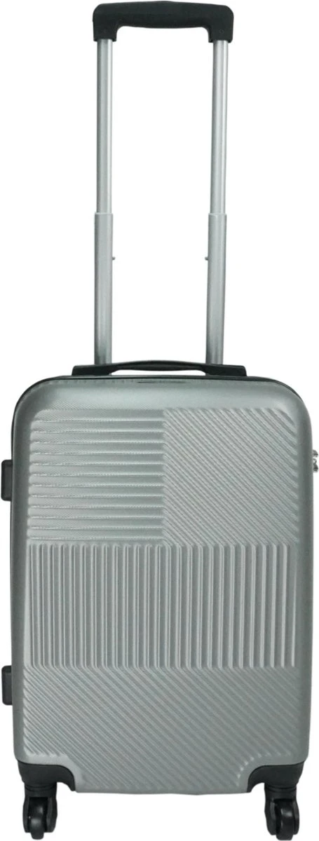 Handbagage Koffer 51cm 4 Wielen Trolley - Zilver 3 Handbagage Koffer 51cm 4 Wielen Trolley - Zilver