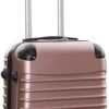 Travelerz Handbagage Koffer Met Wielen 39 Liter - Lichtgewicht - Cijferslot - Rose Goud