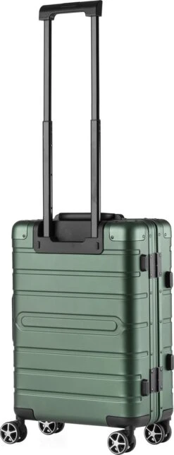CarryOn ULD Handbagage - Luxe Aluminium Trolley 55cm - Dubbel TSA Slot - Dubbele Wielen - Groen -Bagageopslag 460x1200 2