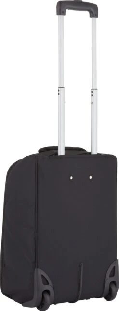 TravelZ Handbagage 42cm Underseat - Handbagagekoffer Opvouwbaar 1,5kg - Ultralicht - 2 Wiel - Zwart -Bagageopslag 462x1200 2