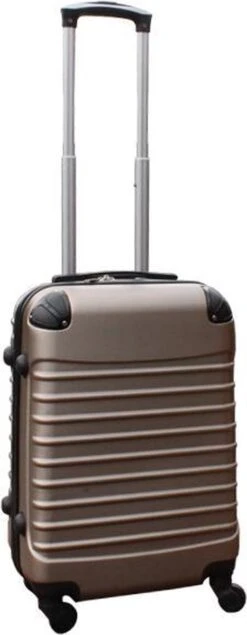 Travelerz Handbagage Koffer Met Wielen 39 Liter - Lichtgewicht - Cijferslot - Goud