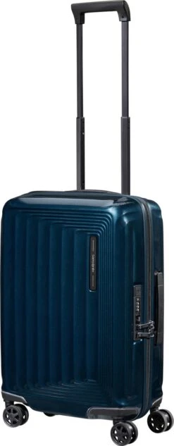 Samsonite Reiskoffer - Nuon Spinner 55/20 Exp (Handbagage) Metallic Dark Blue -Bagageopslag 468x1200 4