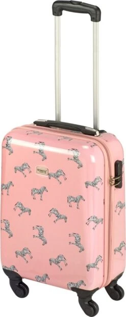 Princess Traveller Trendy Animal Collection - Handbagage Koffer - Zebra - Roze - 56cm 13 Princess Traveller Trendy Animal Collection - Handbagage Koffer - Zebra - Roze - 56cm -Bagageopslag 477x1200 2