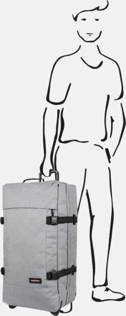 Eastpak TRANVERZ L Reiskoffer (79 X 40 X 33 Cm) - Sunday Grey 30 Eastpak TRANVERZ L Reiskoffer (79 X 40 X 33 Cm) - Sunday Grey -Bagageopslag 481x1200 3