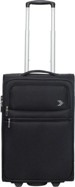 Travelbags Handbagage Zachte Koffer / Trolley / Reiskoffer - The Base - 55 Cm - Zwart -Bagageopslag 482x1200 1