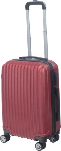 Handbagage Koffer 55cm Rood 4 Wielen Trolley Met Pin Slot -Bagageopslag 486x1200 3