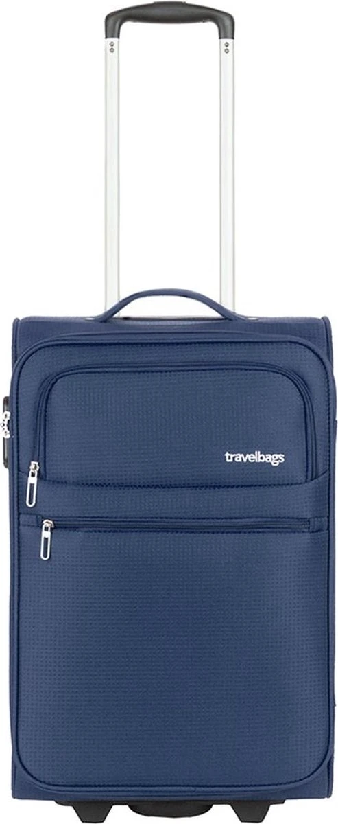 Travelbags Handbagage Zachte Koffer / Trolley / Reiskoffer - The Base - 55 Cm - Blauw 3 Travelbags Handbagage Zachte Koffer / Trolley / Reiskoffer - The Base - 55 Cm - Blauw