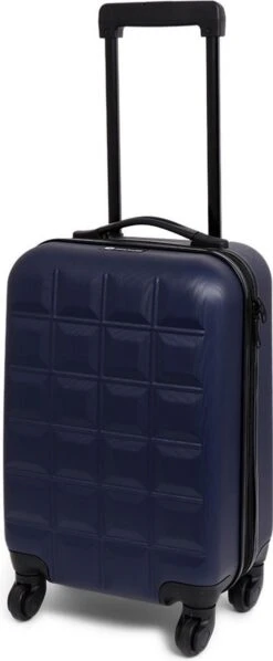 Norlander Squared Handbagagekoffer 37L - Reiskoffer Trolley - ECO Rpet - Blauw -Bagageopslag 496x1200 2