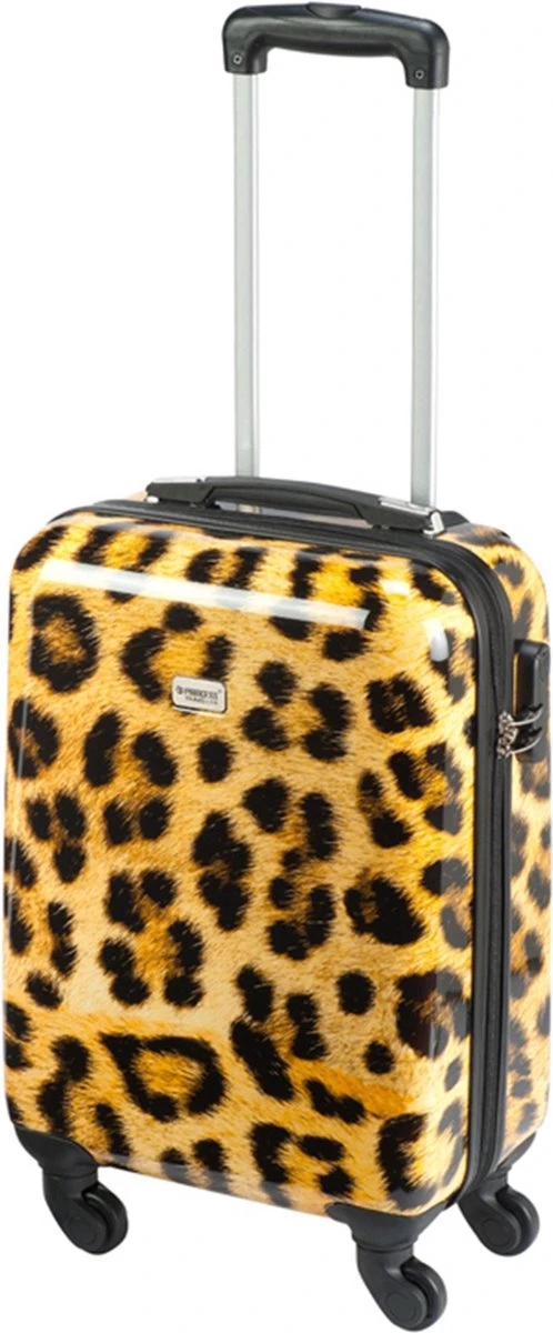 Princess Traveller Animal Print - Handbagagekoffer - Leopard - Small - 55cm 7 Princess Traveller Animal Print - Handbagagekoffer - Leopard - Small - 55cm - Afbeelding 5