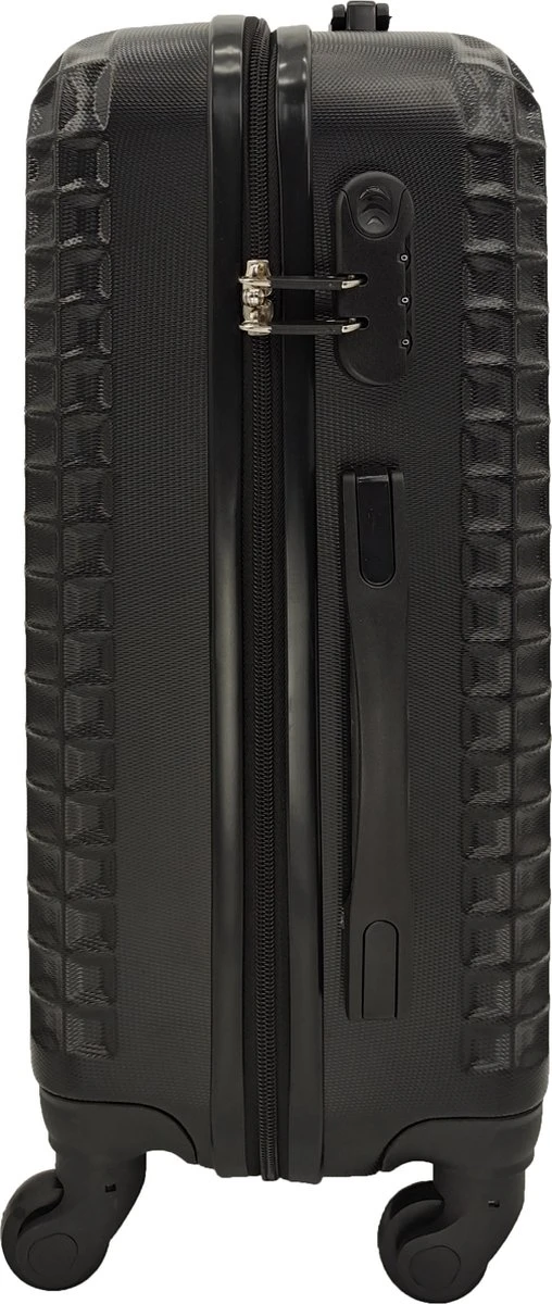 SB Travelbags Handbagage Koffer 55cm 4 Wielen Trolley - Zwart 4 SB Travelbags Handbagage Koffer 55cm 4 Wielen Trolley - Zwart - Afbeelding 2