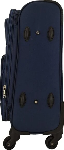 SB Travelbags Bagage Stoffen Koffer 75cm 4 Wielen Trolley - Blauw -Bagageopslag 518x1200 3