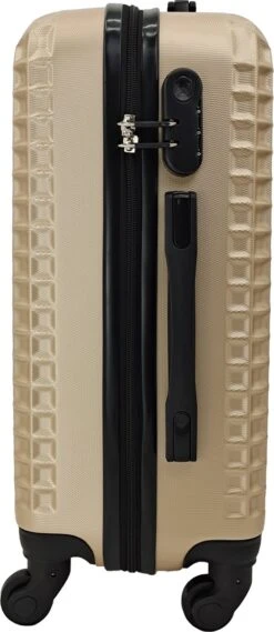 SB Travelbags Handbagage Koffer 51cm 4 Wielen Trolley - Champagne -Bagageopslag 521x1200