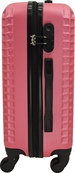 SB Travelbags Handbagage Koffer 55cm 4 Wielen Trolley - Roze 12 SB Travelbags Handbagage Koffer 55cm 4 Wielen Trolley - Roze -Bagageopslag 523x1200 4