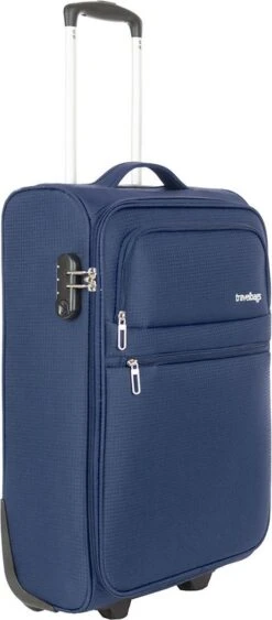 Travelbags Handbagage Zachte Koffer / Trolley / Reiskoffer - The Base - 55 Cm - Blauw 24 Travelbags Handbagage Zachte Koffer / Trolley / Reiskoffer - The Base - 55 Cm - Blauw -Bagageopslag 526x1200 3