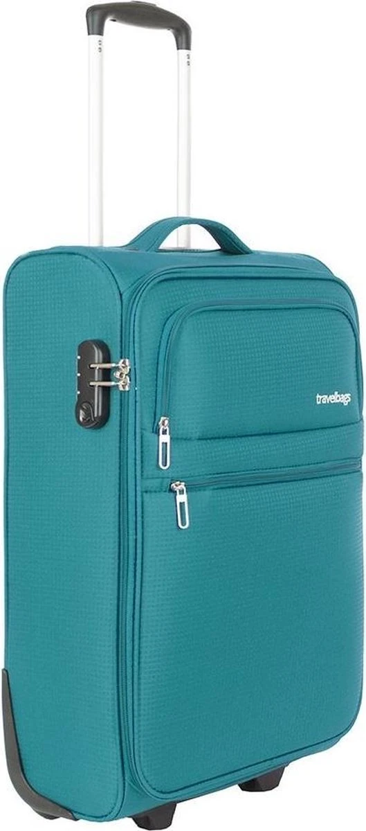 Travelbags Handbagage Zachte Koffer / Trolley / Reiskoffer - The Base - 55 Cm - Groen 6 Travelbags Handbagage Zachte Koffer / Trolley / Reiskoffer - The Base - 55 Cm - Groen - Afbeelding 4
