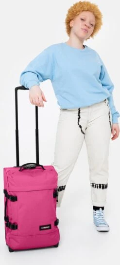 Eastpak TRANVERZ S Reiskoffer, Handbagage (51 X 32.5 X 23 Cm) - Pink Escape 11 Eastpak TRANVERZ S Reiskoffer, Handbagage (51 X 32.5 X 23 Cm) - Pink Escape -Bagageopslag 545x1200