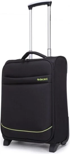 Decent Handbagage Koffer / Trolley / Reiskoffer - 50 Cm - 35 Liter - Polyester - Super-Light - Zwart -Bagageopslag 550x1200 2