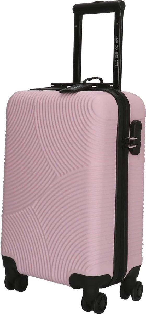 Enrico Benetti Louisville 39040 Handbagage Koffer Hardcase ABS - Roze 4 Enrico Benetti Louisville 39040 Handbagage Koffer Hardcase ABS - Roze - Afbeelding 2