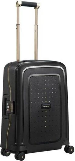 Samsonite Reiskoffer - S'Cure Dlx Spinner 55/20 (Handbagage) Black/Gold Deluscious 25 Samsonite Reiskoffer - S'Cure Dlx Spinner 55/20 (Handbagage) Black/Gold Deluscious -Bagageopslag 562x1200 1