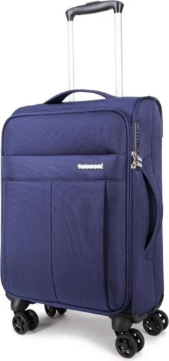 Decent D-Upright Handbagage Koffer - 55 Cm - TSA Slot - Donkerblauw -Bagageopslag 562x1200