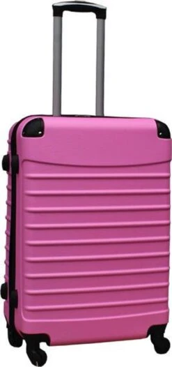 Travelerz Kofferset 3 Delig Met Wielen En Cijferslot - Handbagage Koffers - ABS - Licht Roze -Bagageopslag 563x1200 8