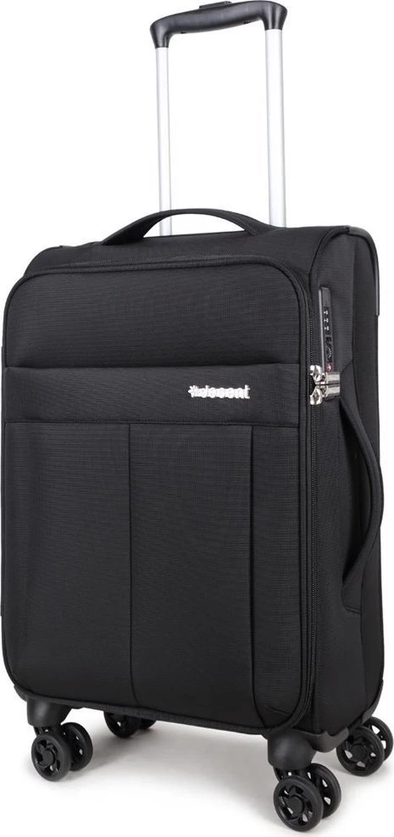 Decent D-Upright Handbagage Koffer - 55 Cm - TSA Slot - Zwart 10 Decent D-Upright Handbagage Koffer - 55 Cm - TSA Slot - Zwart - Afbeelding 8