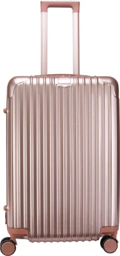 Royal Swiss - Reis Koffer - 76cm - Cijferslot- Lichtgewicht Koffer - 4 Wielen - Rose Gold