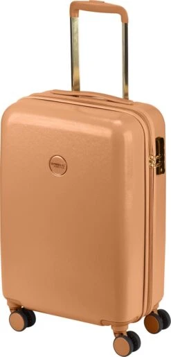 Princess Traveller Harlem - Handbaggage Koffer - Recycled PET - Camel - S (55cm) -Bagageopslag 576x1200