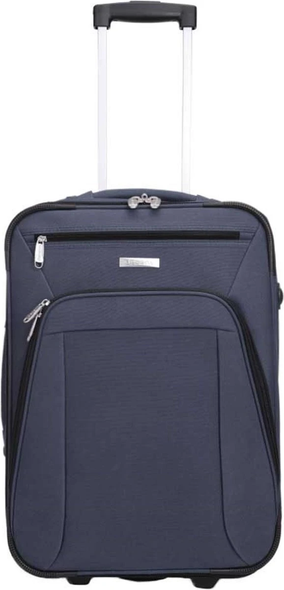 Decent Basic-Line Medium Trolley 63 Cm - Donkerblauw 3 Decent Basic-Line Medium Trolley 63 Cm - Donkerblauw