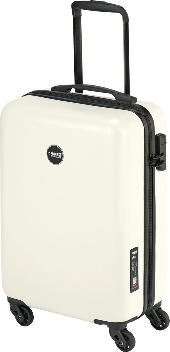 Princess Traveller PT01 - Handbagagekoffer - Pearl White - S - 55cm 11 Princess Traveller PT01 - Handbagagekoffer - Pearl White - S - 55cm - Afbeelding 9