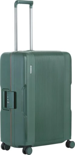 CarryOn Protector Luxe Reiskoffer - Trolley 66cm Met TSA-klikslot En OKOBAN - Ultrasterk - Groen