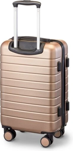 Swiss Alpine 2.0 - Handbagage Koffer - 55x35x20 Cm - 4 Wielen - Goud - Brons -Bagageopslag 584x1200