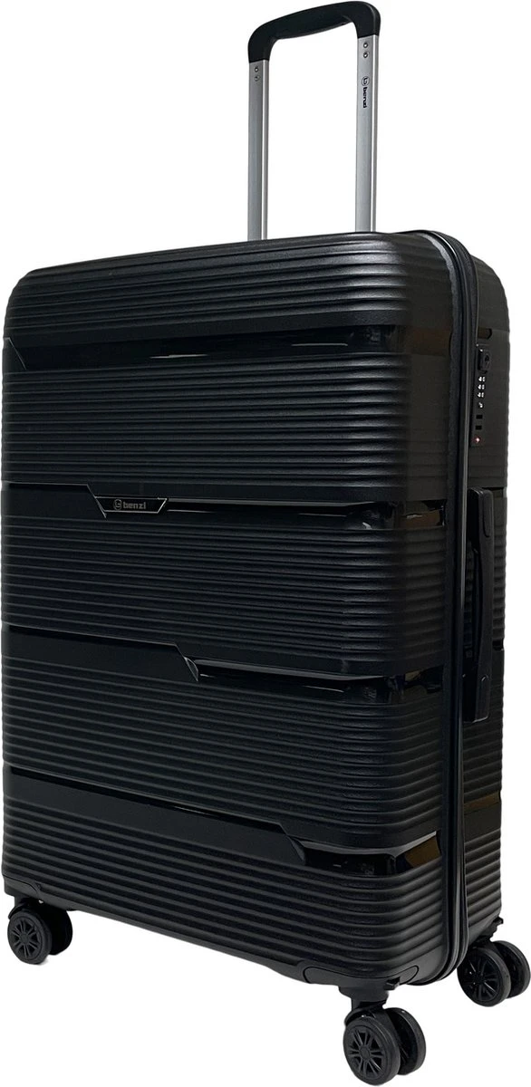 Benzi Izeda Grote Koffer - 75 Cm - 95 Liter - Zwart 3 Benzi Izeda Grote Koffer - 75 Cm - 95 Liter - Zwart