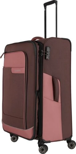 Travelite Zachte Koffer / Trolley / Reiskoffer - Viia - 77 Cm (XL) - Roze -Bagageopslag 593x1200 10
