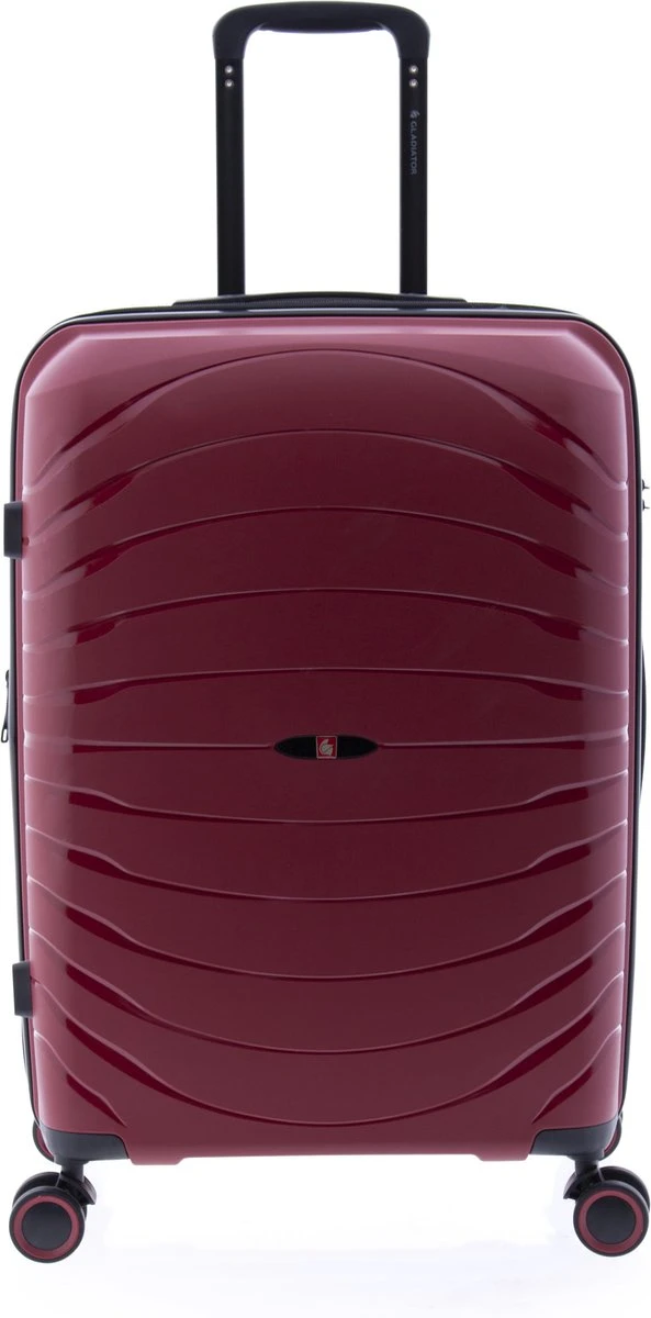 Gladiator Kick-Off Middelgrote Koffer Expandable - 67 Cm - 72/90 Liter - Eco Friendly Recyclebaar PP - Rood 5 Gladiator Kick-Off Middelgrote Koffer Expandable - 67 Cm - 72/90 Liter - Eco Friendly Recyclebaar PP - Rood - Afbeelding 3