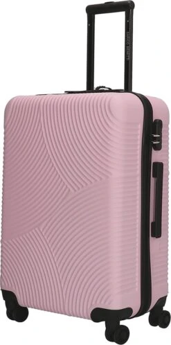Enrico Benetti Koffer / Trolley / Reiskoffer - 65 X 41 X 25 Cm - 68 Liter - ABS - Maat M - Louisville - Roze -Bagageopslag 595x1200 1