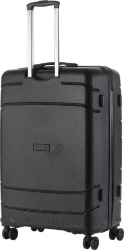 TravelZ Big Bars Reiskoffer 78 Cm Met Dubbele Wielen - Trolley Koffer Met TSA-slot - Zwart -Bagageopslag 596x1200 4