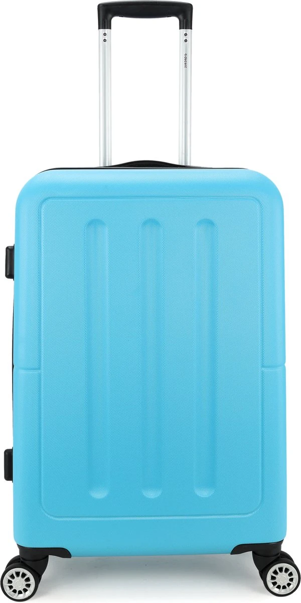 Decent Neon-Fix 2.0 Medium Koffer 66 Cm - 65 Liter - Blauw 3 Decent Neon-Fix 2.0 Medium Koffer 66 Cm - 65 Liter - Blauw