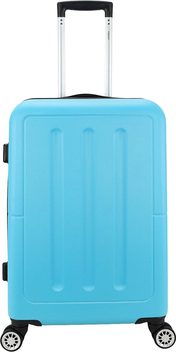 Decent Neon-Fix 2.0 Medium Koffer 66 Cm - 65 Liter - Blauw 13 Decent Neon-Fix 2.0 Medium Koffer 66 Cm - 65 Liter - Blauw - Afbeelding 11