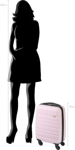 Princess Traveller Singapore Handbagage Koffer 55 Cm - Lilac -Bagageopslag 600x1200