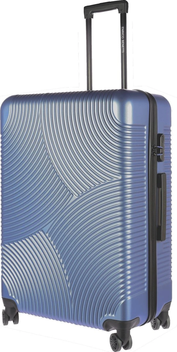 Enrico Benetti Louisville Grote Koffer 75 Cm - 93 Liter - Jeansblauw 4 Enrico Benetti Louisville Grote Koffer 75 Cm - 93 Liter - Jeansblauw - Afbeelding 2