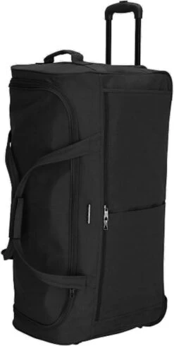 Reiskoffer - Reiskoffer Met Wielen - TSA Cijferslot - 100 Liter - Zwart -Bagageopslag 606x1200 14