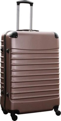 Travelerz Kofferset 2 Delige ABS Groot - Met Cijferslot - 95 Liter - Rose Goud - Zilver -Bagageopslag 606x1200 17