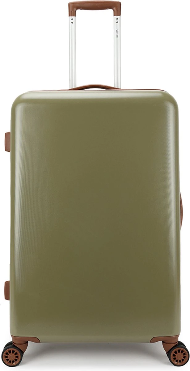 Decent Retro Koffer Groot 76 Cm Dark Green 3 Decent Retro Koffer Groot 76 Cm Dark Green