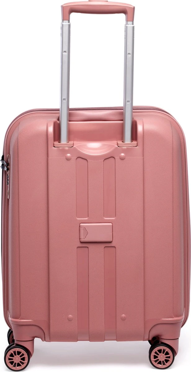 ©TROLLEYZ - Paris No.5 - Trolley - 55cm Met TSA Slot - Dubbele Wielen - 360° Spinners - 100% Polypropyleen - Handbagage Koffer In Rose Blush 5 ©TROLLEYZ - Paris No.5 - Trolley - 55cm Met TSA Slot - Dubbele Wielen - 360° Spinners - 100% Polypropyleen - Handbagage Koffer In Rose Blush - Afbeelding 3